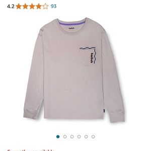 Twitch Crew Neck Long Sleeve Pocket Shirt Dusty Purple Size 4XL NWT